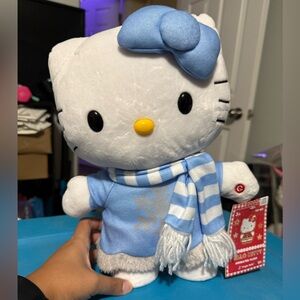 Hello Kitty Animated Plush with Blue and Red Accents